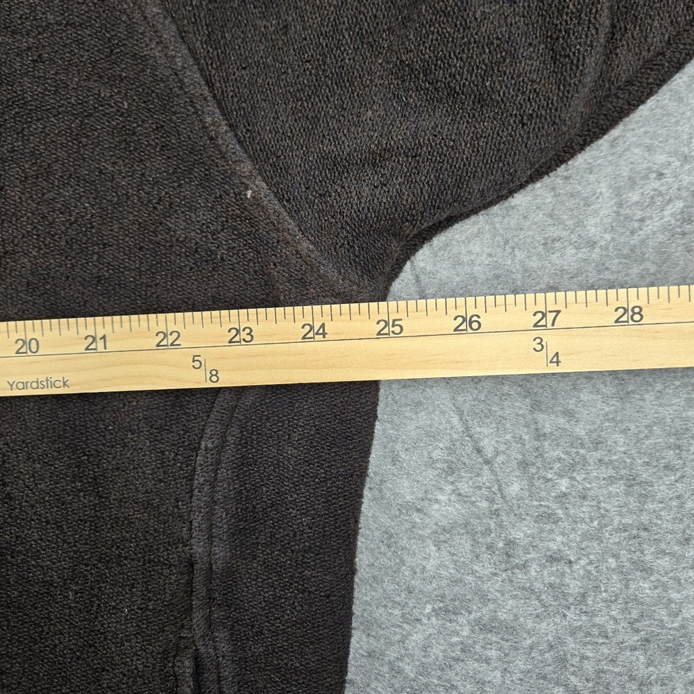 Straight Down Golf Sweater Mens Large Brown Pullover Henley USA Suede Collar - Picture 4 of 11